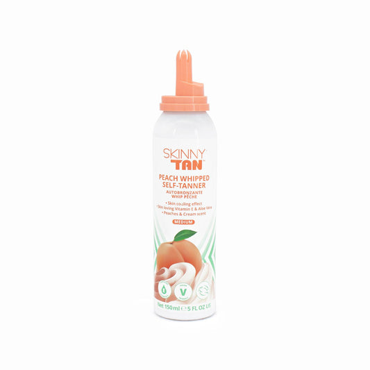 Skinny Tan Peach Whipped Self-Tanner 150ml Medium - Missing Lid & Imperfect Container