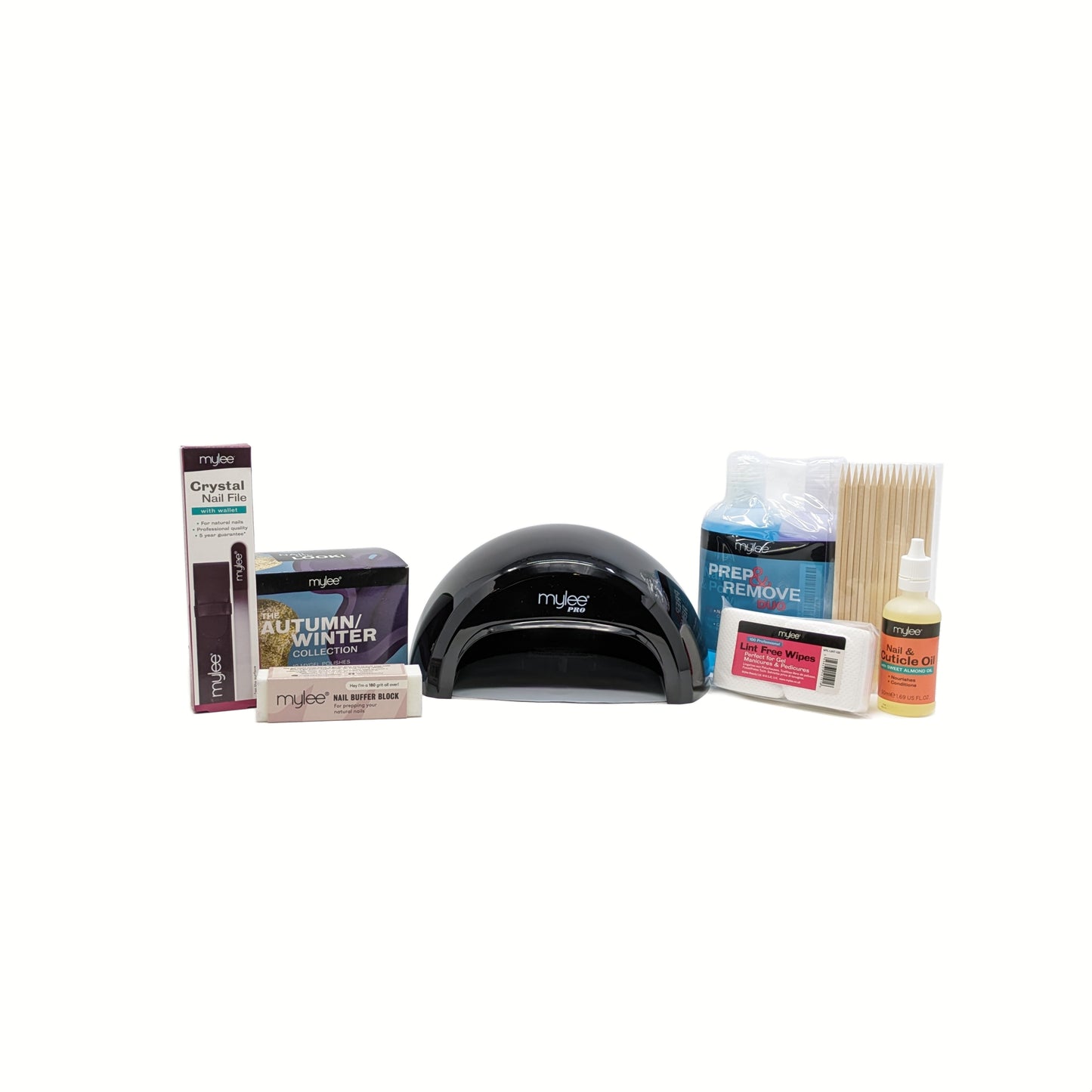 Mylee Full Works Gel Polish Kit Black - Ex Display Imperfect Box