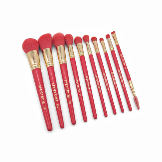 Spectrum x Jemma Lewis 10 Piece Brush Velvet Rose Set - Imperfect Box