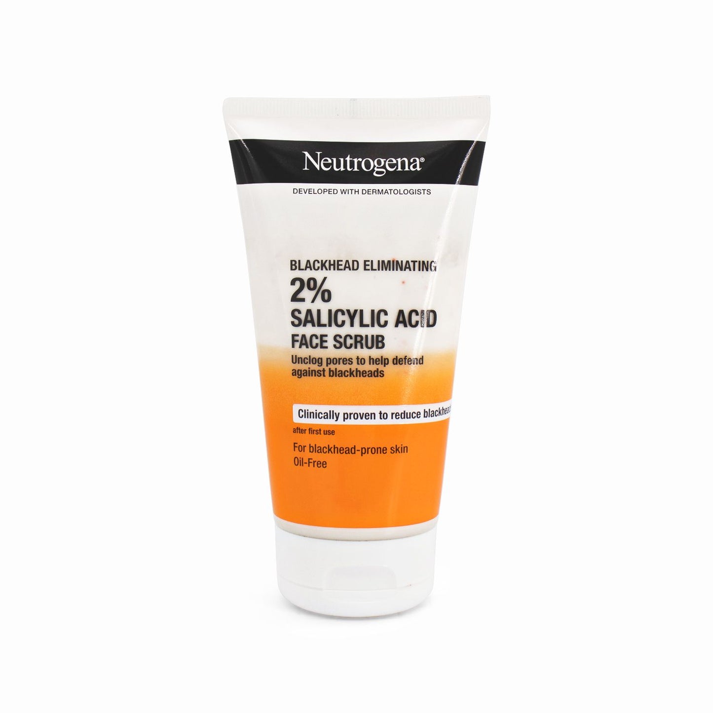 Neutrogena Blackhead Eliminating 2% Salicylic Acid Face Scrub 150ml - Imperfect Container