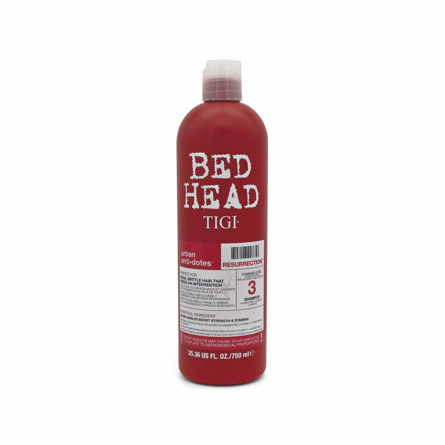 TIGI Bed Head Urban Antidotes Resurrection Shampoo 750ml - Imperfect Container