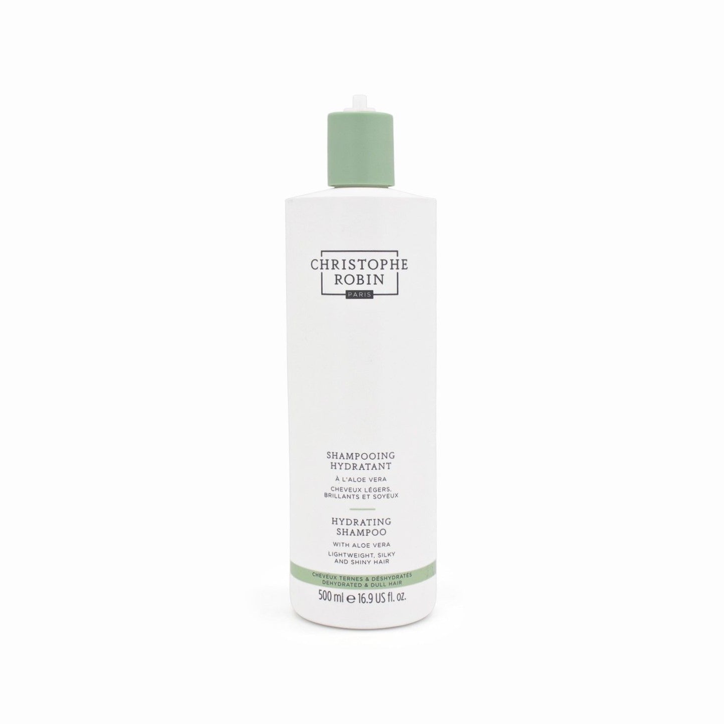 Christophe Robin Hydrating Shampoo with Aloe Vera 500ml - Missing Pump Top - This is Beauty UK