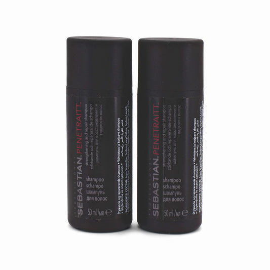 2 x Sebastian Professional Penetraitt Shampoo 50ml - Imperfect Container