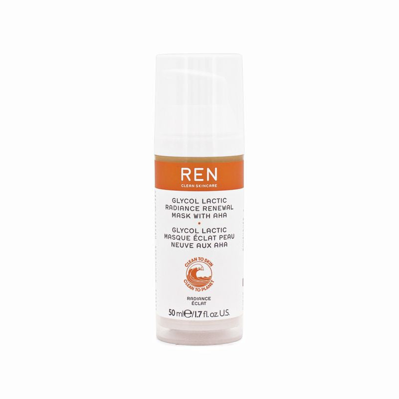 REN Glycol Lactic Radiance Renewal Mask With AHA 50ml - Imperfect Box