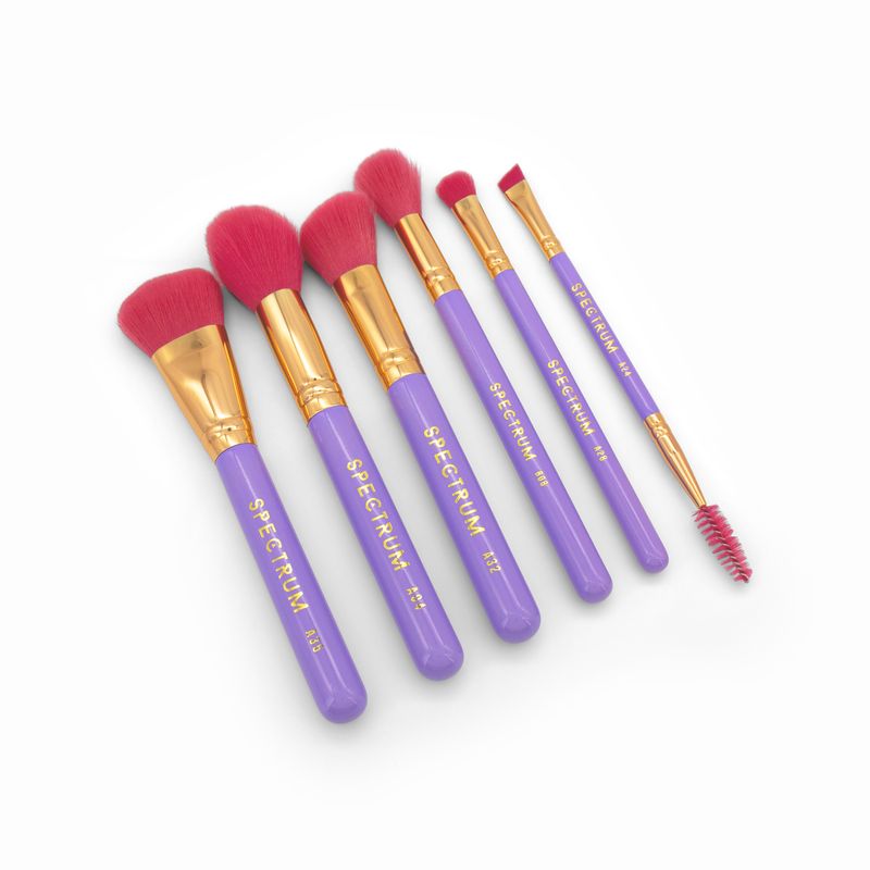 Spectrum Los Angeles Travel Book Makeup Brush 6 Piece Set - Imperfect Box