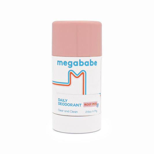 Megababe Rosy Pits Daily Deodorant 75g - Imperfect Container